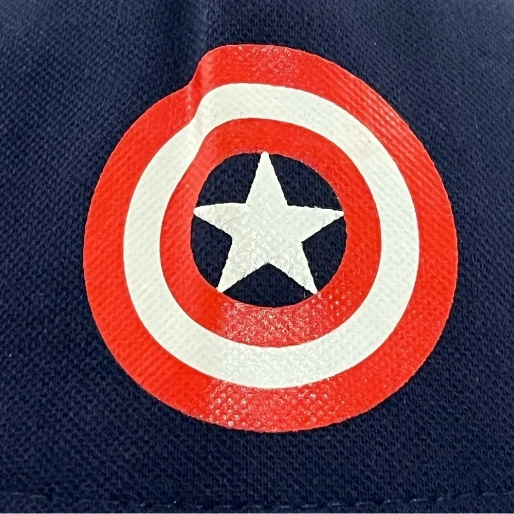 Marvel's Captain America Youth Adjustable Costume Hat - Navy and Red